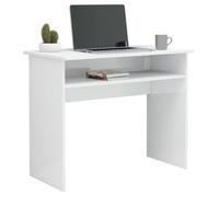 Bureau Blanc, CLOUD, Table à écrire, Pour 1 personne, Blanc brillant 90x50x74 cm ,bois d'ingénierie BBB403