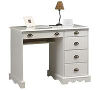 Bureau Blanc Demi-Ministre de Style Anglais