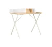 vidaXL Bureau Blanc et naturel 80x50x84 cm 20273
