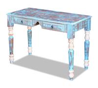 Vidaxl Bureau Bois De Récupération Massif Multicolore