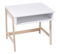 Bureau bois et blanc