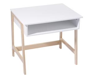 Bureau bois et blanc