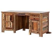 Bureau - Bois Massif recyclé Multicolore laqué - Inspiration Ethnique - Nature of Spirit #61