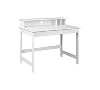Bureau Bois Massif Vernis Blanc - GRISELDA -