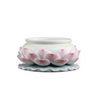 Bureau Brûleur d'encens en céramique Forme de Lotus for la Maison, Porte-encens décoratif for l'entrée, Le Salon ou Couloir(XL)