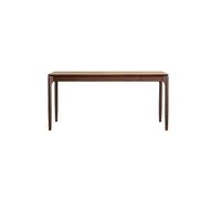 Bureau Bureau d'ordinateur de Chambre en Noyer Noir for Travailler et étudier, mobilier Salon Simple Moderne, adapté à Une ou Double Bureau Gaming(140x65x75cm)