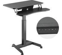 Bureau Bureau d'ordinateur Électriquement réglable en hauteur Pupitre de travail debout Panneau de commande 3 mémoires Minuterie Système d'avertissement