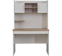 Bureau Bureau d'ordinateur Table d'enfant Étagères Table Bois Blanc Moderne JVmoebel