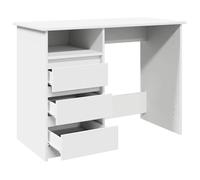 Bureau BURKE Blanc Table à écrire - 1 PERSONNE - blanc 102x50x75 cm - bois d'ingénierie BB775