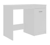 Bureau BURKE, Blanc Table à écrire - 1 PERSONNE - Blanc 140x50x76 cm - Bois d’ingénierie BB99