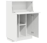 Bureau BURKE Blanc Table à écrire - 1 PERSONNE - Blanc 71.5x31.5x106.5 cm - Bois d'ingénierie BB1000