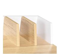 Bureau BURKE, Blanc Table à écrire - 1 PERSONNE - Blanc et naturel 80x50x84 cm - BB16