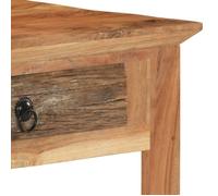 Bureau BURKE Brun Table à écrire - 1 PERSONNE - 110x50x75 cm - Bois de récupération massif BB117