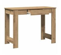 Bureau BURKE Brun Table à écrire - 1 PERSONNE - chêne artisanal 100x45x75 cm - bois d'ingénierie BB747