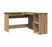 Bureau BURKE, Brun Table à écrire d'angle - 1 PERSONNE - chêne artisanal 120x140x75 cm - bois d'ingénierie BB663
