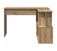 Bureau BURKE, Brun Table à écrire d'angle - 1 PERSONNE - chêne artisanal 200,5x50x76 cm - bois d'ingénierie BB667
