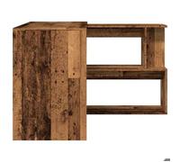 Bureau BURKE, Brun Table à écrire d'angle - 1 PERSONNE - vieux bois 200,5x50x76 cm - bois d'ingénierie BB666