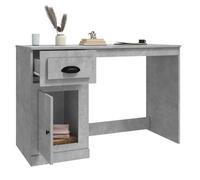 Bureau BURKE Gris Table à écrire - 1 PERSONNE - avec tiroir - gris béton 115x50x75 cm - bois d'ingénierie BB492