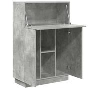 Bureau BURKE Gris Table à écrire - 1 PERSONNE - Gris béton 71.5x31.5x106.5 cm - Bois d'ingénierie BB1003
