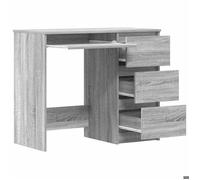 Bureau BURKE Gris Table à écrire - 1 PERSONNE - Sonoma gris 90x45x76 cm - Bois d'ingénierie BB485
