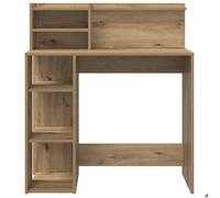 Bureau BURKE Marron Table à écrire - 1 PERSONNE - Chêne artisanal 90x48x101 5 cm - Bois d'ingénierie BB1047