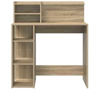 Bureau BURKE, Marron Table à écrire - 1 PERSONNE - Chêne Sonoma 90x48x101,5 cm - Bois d'ingénierie BB1042