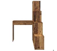 Bureau BURKE Marron Table à écrire d'angle - 1 PERSONNE - Bois Ancien 101 5x149 5x149 5 cm - BB259