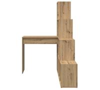 Bureau BURKE Marron Table à écrire d'angle - 1 PERSONNE - Chêne artisanal 101 5x149 5x149 5 cm - BB260