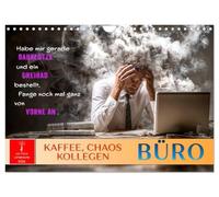 Bureau - Café, chaos, collègues, Version française (Calendrier mural 2026 DIN A4 portrait), Calendrier CALVENDO mensuel