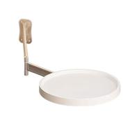 Bureau café pliable rotatif à 180° - Table ronde pliante murale | Petite table murale moderne pour table de chevet, cuisine, salon, bureau à domicile peu encombrant, plan de travail compact pliable