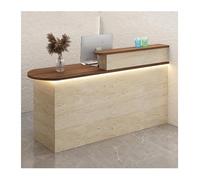 Bureau caissier moderne avec tiroirs verrouillables, petite table de réception en bois pour magasins de commodité et de vêtements, comptoir avant de 80 cm avec solutions de rangement