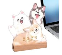 Bureau Calendars, Academic Schedule Pad For Kids, 2026 Pet Theme Offices Calendar, Work Class School Daily Puppy Kitten Design Date Home Classroom Teacher Family