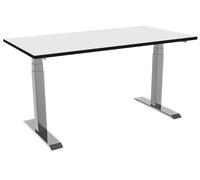 Bureau celexon PRO eAdjust-58123 réglable en hauteur électriquement - gris, avec plateau HPL 125 x 75 cm