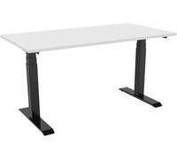 Bureau celexon PRO eAdjust-58123 réglable en hauteur électriquement - noir, avec plateau 125 x 75 cm