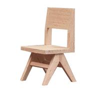 Bureau/Chaise en Bois Miniature Non Peint pour Maisons de poupée à l ' échelle 1/12 et décoration de Chambre, décors d ' Affichage de scène de Projet modèle, décors de Maisons de poupée Non Peints