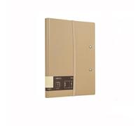 Bureau Chemise pliable A5A4, bloc-notes horizontal multifonctionnel, classeur d'organisation des informations commerciales Organisateur de documents(Bruin)