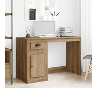 Bureau - Chêne Artisan - 50x115x75 cm - Design Contemporain - Rangement Pratique