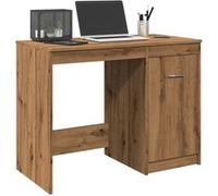 vidaXL Bureau chêne artisanal 100x50x76 cm Bois d'ingénierie Marron
