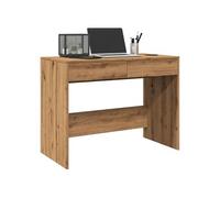 vidaXL Bureau chêne artisanal 101x50x76,5 cm bois d'ingénierie bureau d'étude