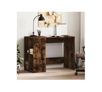 vidaXL Bureau chêne fumé 102x50x75 cm - bois composite