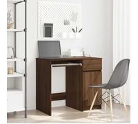 vidaXL Bureau Chêne marron Bois d'ingénierie 86x49x76 cm 1 tiroir Style contemporain