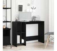 vidaXL Bureau Chêne noir 102,5x35x75 cm Bois d'ingénierie Finition mat À monter soi-même