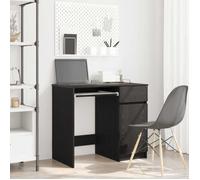 vidaXL Bureau chêne noir – bois d'ingénierie 86x49x76 cm