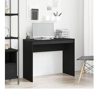 vidaXL Bureau noir imitation chêne 90x40x72 cm bois composite