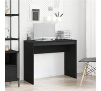 Bureau chêne noir 90x40x72 cm bois d ingénierie