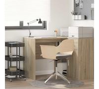 Bureau Chêne Sonoma 102 x 50 x 75 cm Bois d'ingénierie | Étagères intégrées, Style contemporain, Surface texturée, Pieds carrés stables, Entretien facile