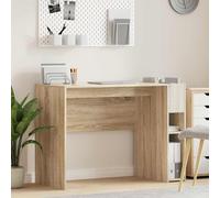 Bureau Chêne Sonoma 109 x 50 x 78 cm en Bois d'ingénierie, Bureau Moderne Rectangulaire pour Salon avec Grand Espace de Rangement, Design Épuré pour Travail et Activités Créatives