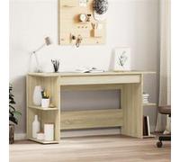 Bureau chêne sonoma 140x50x75 cm bois d ingénierie Marron G