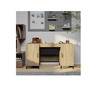 Bureau Chêne sonoma 140x50x75 cm Bois d'ingénierie