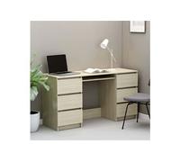vidaXL Bureau Chêne sonoma 140x50x77 cm Aggloméré